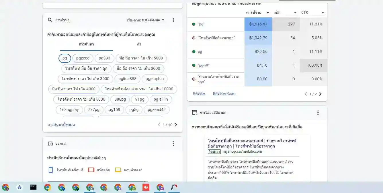 ผลงาน Google Ads: 9